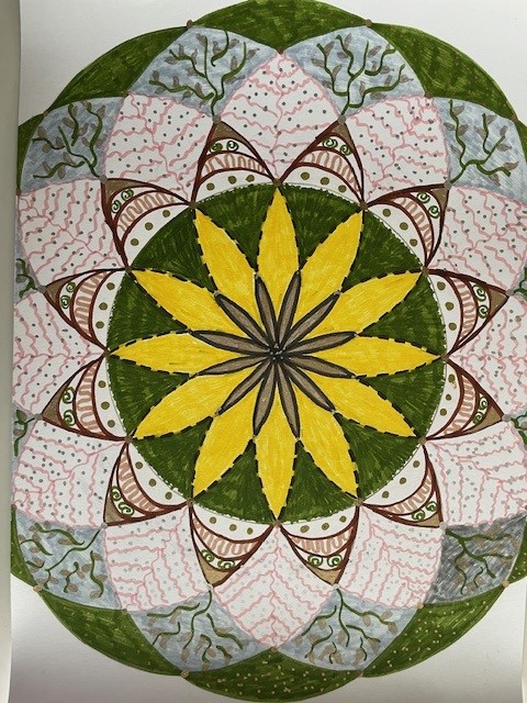 Mandala selbstgemalt